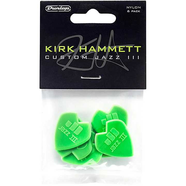 Kirk Hammett Jazz Guitar Picks 6 Pack