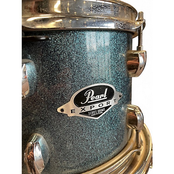 Pearl Used Pearl 4 Piece Export Aqua Blue Drum Kit.gc