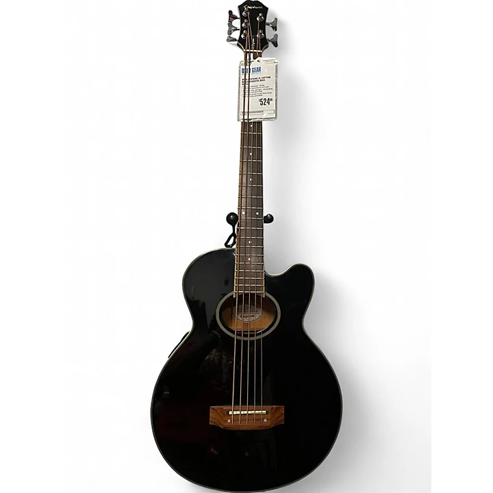 Used Epiphone El Capitan Black Acoustic Bass Guitar