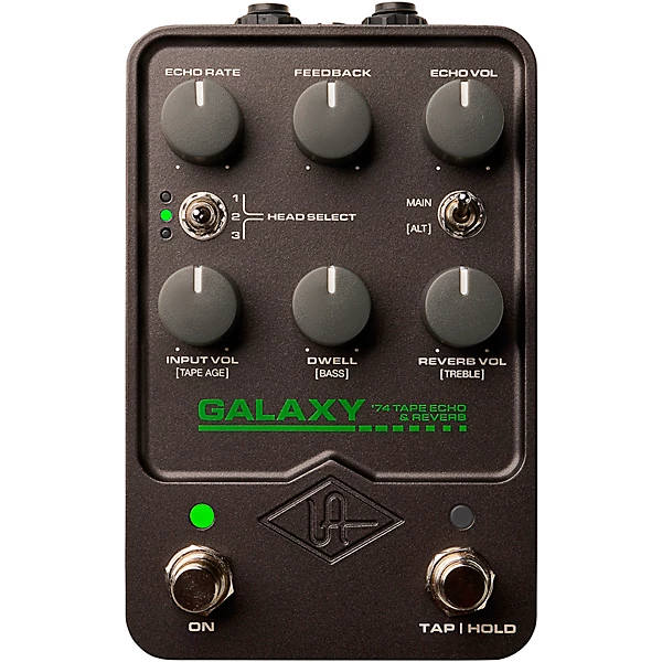 Galaxy 74 Tape Echo Reverb Effects Pedal Black
