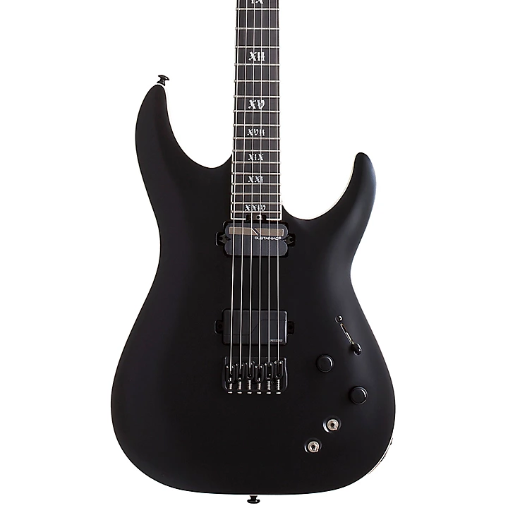 C 1 S HT SLS Elite Evil Twin 6 String Electric Guitar Satin Black