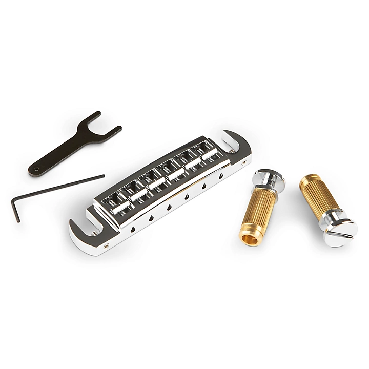 Wraparound PRS Bridge and Locking Stud Set Chrome