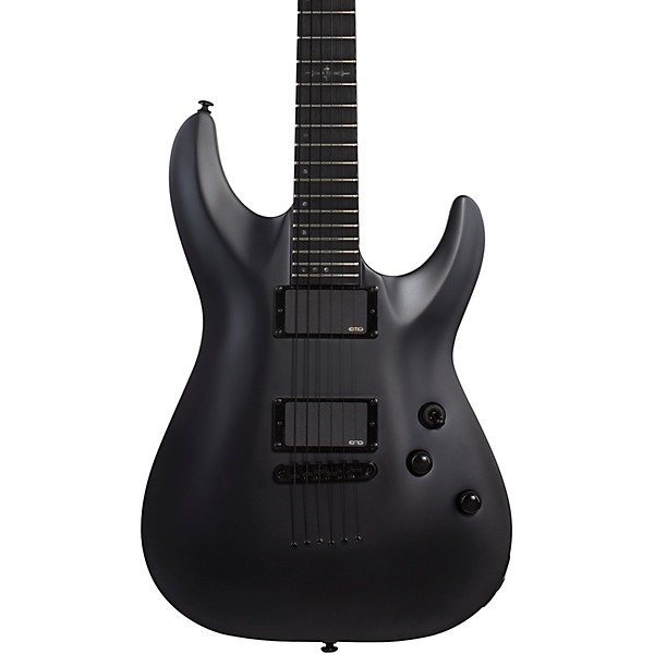 C 1 Platinum Blackout Electric Guitar Satin Black