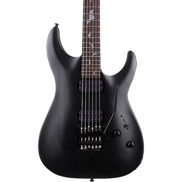 Damien 6 FR 6 String Electric Guitar Satin Black