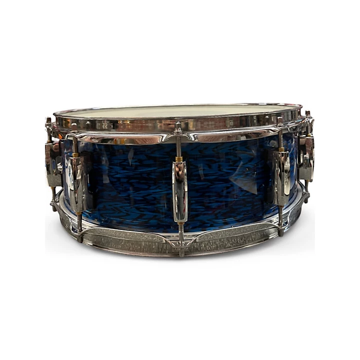 Pearl Used Pearl 55X14 Chad Smith Snare Blue Oyster Drum.gc
