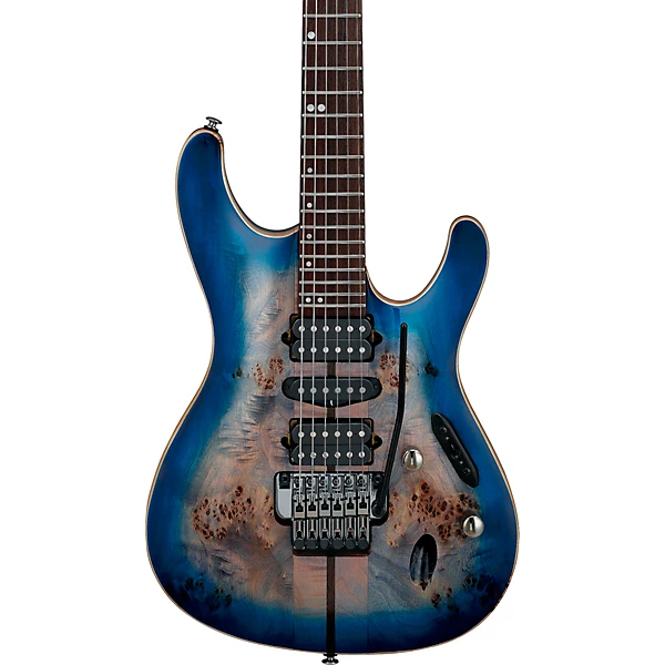 Ibanez S1070PBZ S Premium 6 String Electric Guitar Cerulean Blue Burst