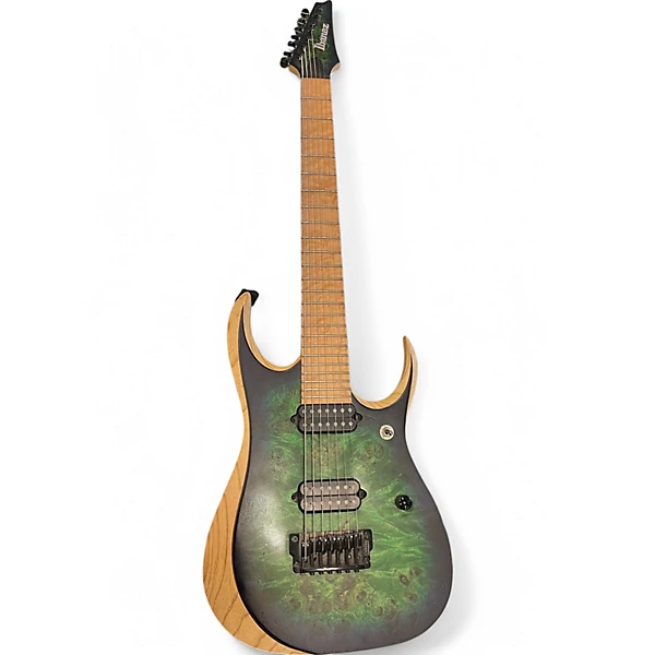 Used Ibanez RGDIX7MPB Surreal Blue Burst Solid Body Electric Guitar