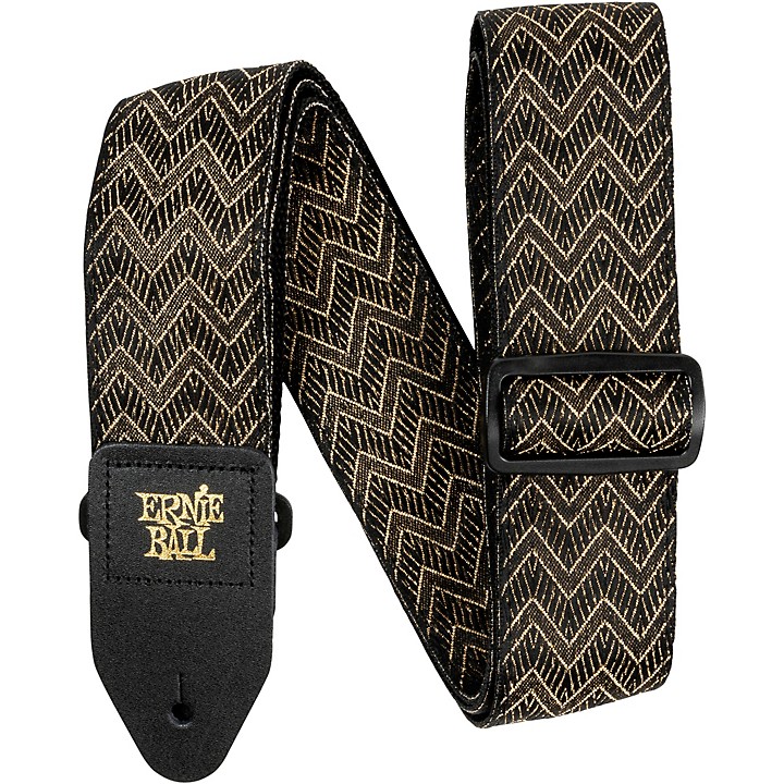 Classic Jacquard Golden Waves Guitar Strap