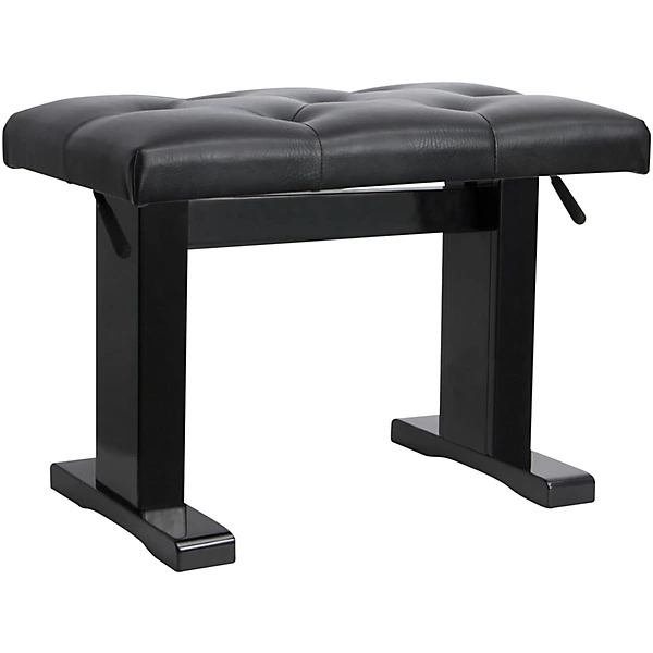 Height Adjustable Piano Bench Black