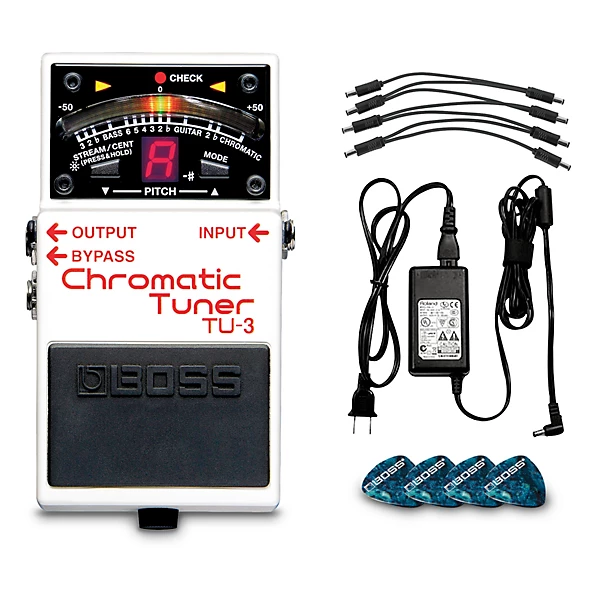TU 3 Chromatic Tuner Pedal Power Solution Bundle