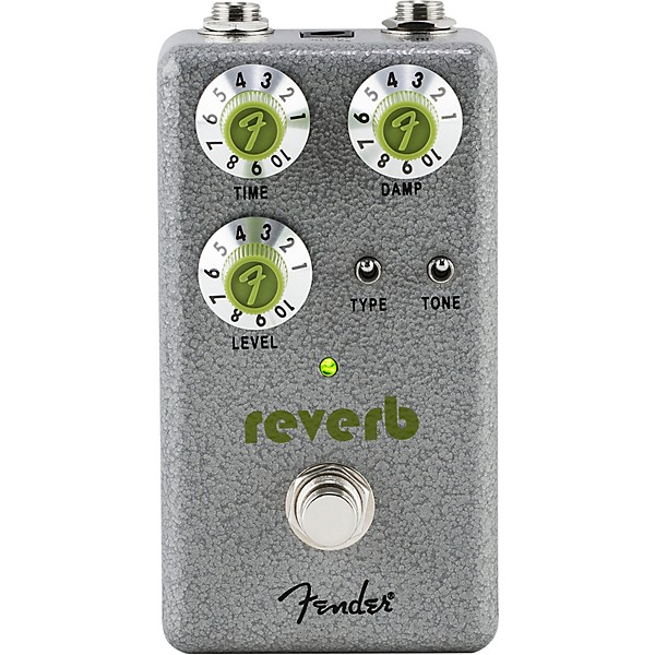 Hammertone Reverb Effects Pedal Gray and Green
