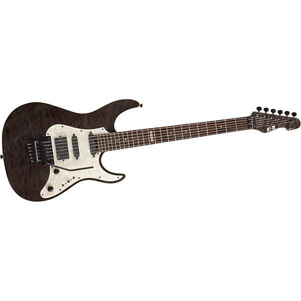 ESP E II ST 1 Electric Guitar with EMG Pickups See Thru Black