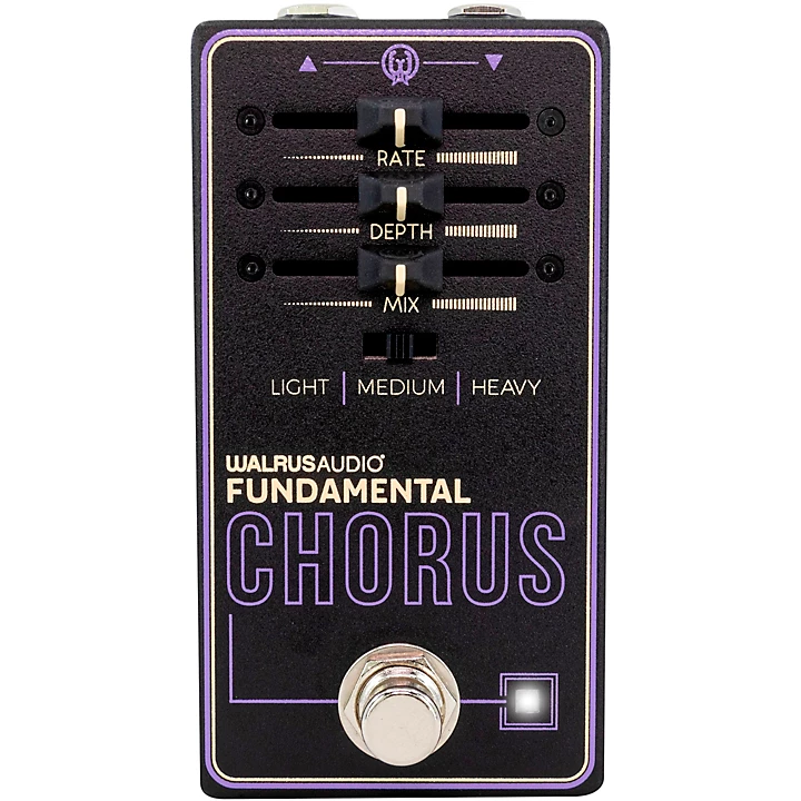 Walrus Audio Fundamental Series Chorus Effects Pedal Black