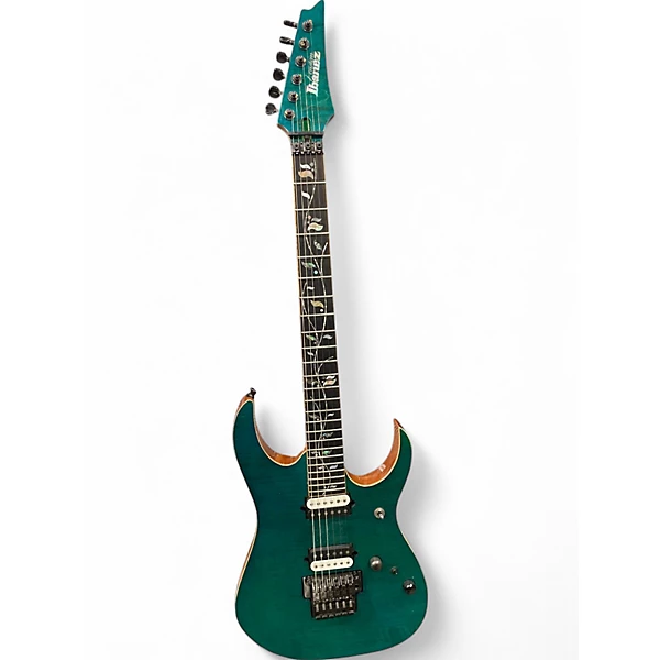 Ibanez Used 2021 Ibanez RG8520 GE Emerald Green Solid Body Electric Guitar.gc