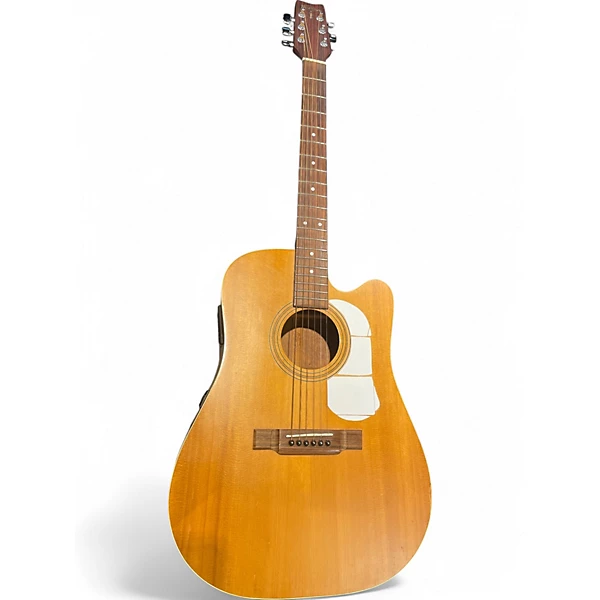 Used Washburn WD20SCE Natural Acoustic Electric Guitar