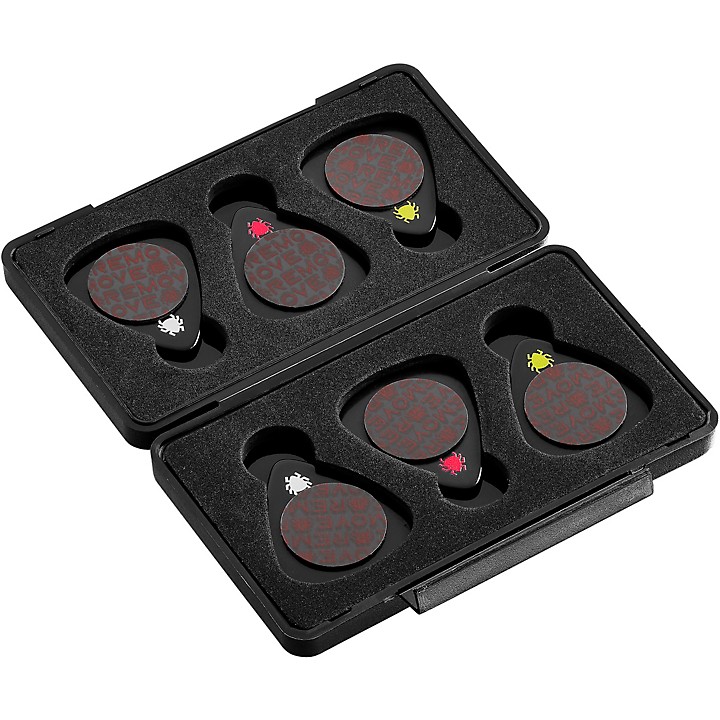 Celluloid Variety Guitar Picks with Case 6 Pack