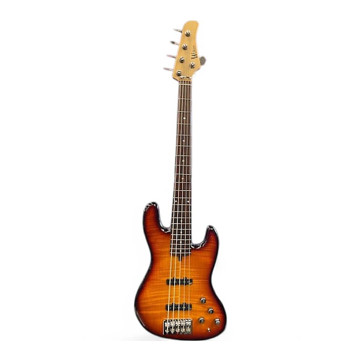 Wilkins Used Wilkins WRTJ5 Trans Amber Electric Bass Guitar.gc