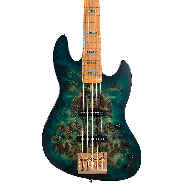 Marcus Miller V10 5 String Electric Bass Satin Transparent Green