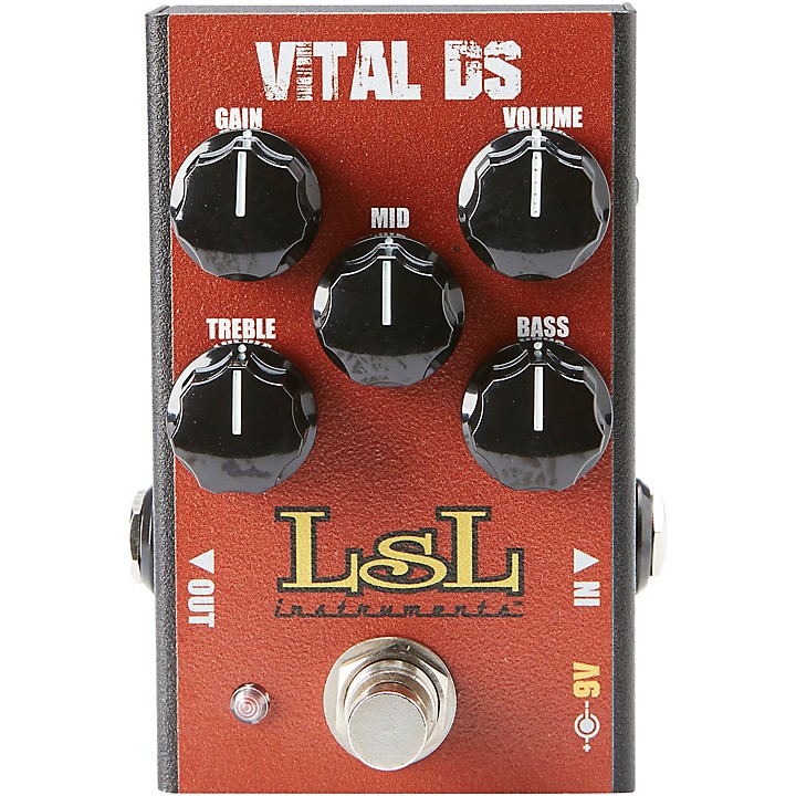 VITAL DS Versatile Modern Distortion Effects Pedal Red