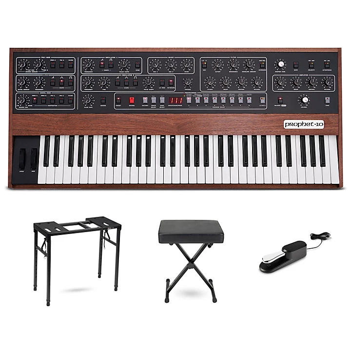 Prophet 10 10 Voice Polyphonic Analog Synthesizer Stage Bundle