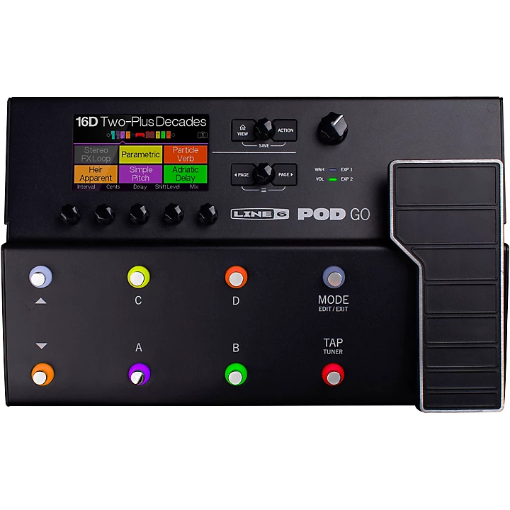 POD Go Guitar Multi Effects Processor Black