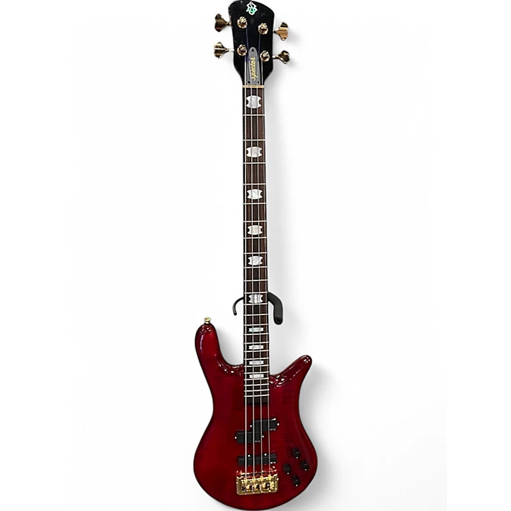 Spector Used Spector Euro 4LX Transparent Red Electric Bass Guitar.gc