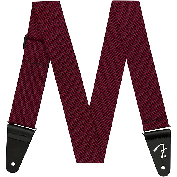 Modern Tweed Strap Black and Red