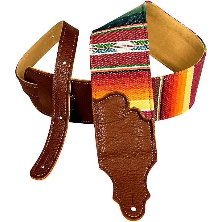 3 Saddle Blanket Guitar Strap Caramel