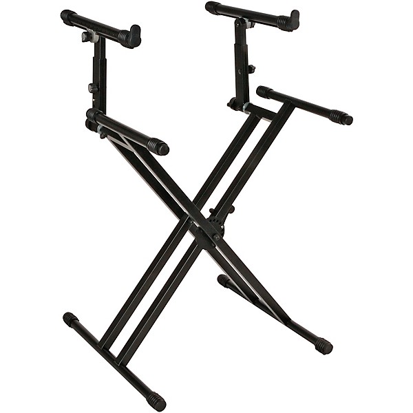 Double Tier Double Braced Keyboard Stand