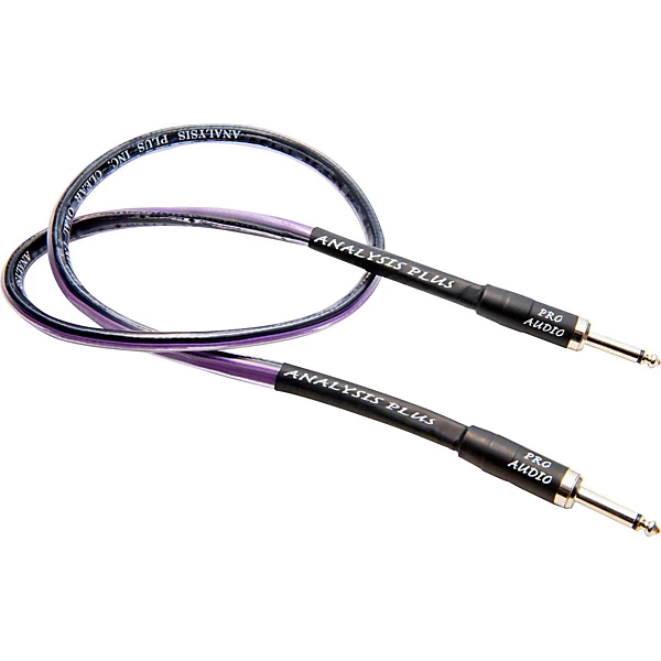 Clear Oval Speaker Cable with 1 4 Straight to Straight