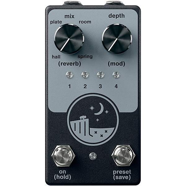 NativeAudio Ghost Ridge Multi Reverb Effects Pedal Black and Grey