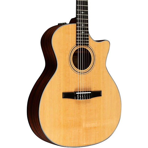 Taylor 314ce N Grand Auditorium Nylon String Acoustic Electric Guitar Natural