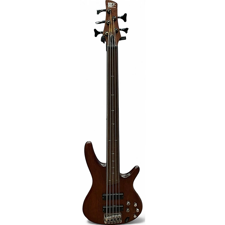 Used Ibanez SR505 5 String Walnut Electric Bass Guitar
