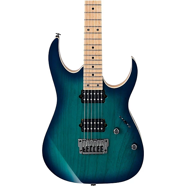RG652AHMFX Prestige RG Series 6 String Electric Guitar Nebula Green Burst