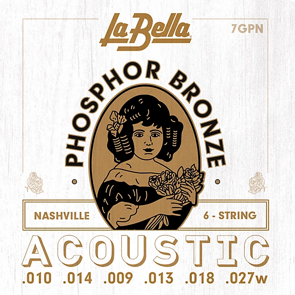 7GPN Nashville Tuning Acoustic Guitar Strings 10 27