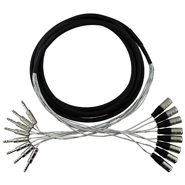 8 Channel TRS XLR M Snake 20 ft
