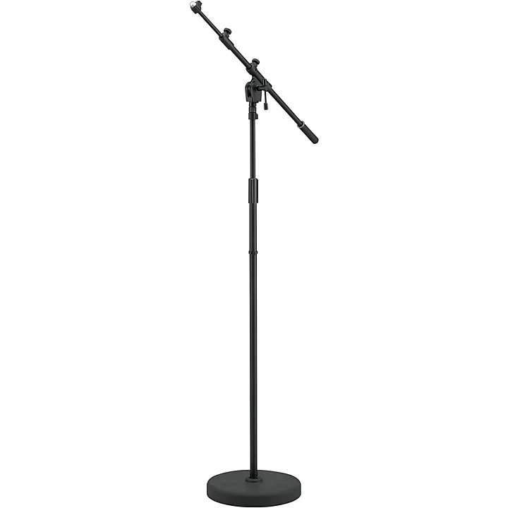 MS456RBK Iron Works Tour Round Base Telescoping Boom Mic Stand