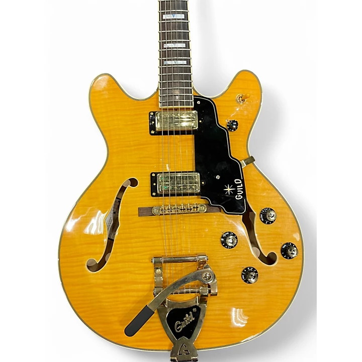Guild Used Guild Starfire VI Flamed Maple Hollow Body Electric Guitar.gc