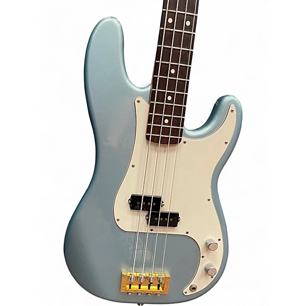 Used 2004 Fender Standard Precision Bass Blue Electric Bass Guitar