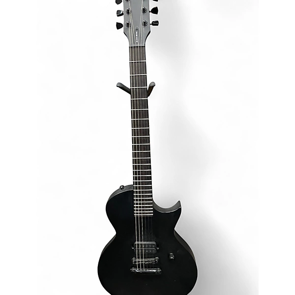Used ESP LTD black metal Black Solid Body Electric Guitar