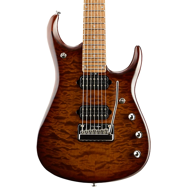 JP15 Roasted Quilt Maple Top 7 String Electric Guitar Sahara Burst