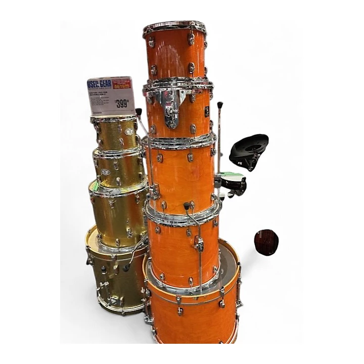 Gretsch Drums Used Gretsch Drums 5 Piece Catalina Maple Amber Drum Kit.gc