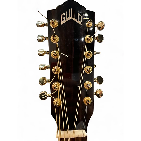 Used Guild F 2512CE DELUXE Natural 12 String Acoustic Electric Guitar