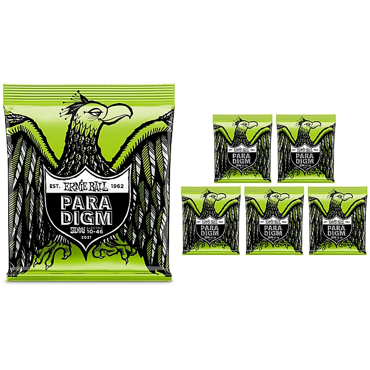 Paradigm Regular Slinky Electric Guitar Strings 6 Pack