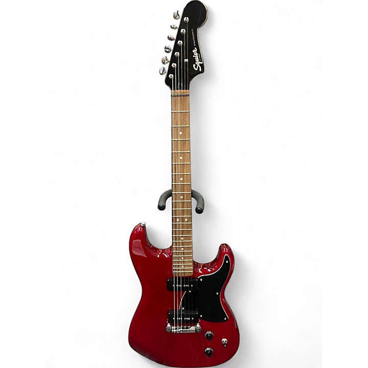 Squier Used Squier Stratosonic Red Solid Body Electric Guitar.gc