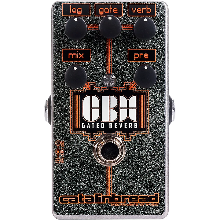 CBX Gated Reverb Effects Pedal Silver Sparkle