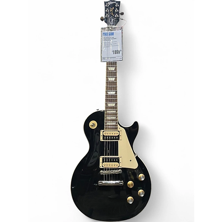 Used Gibson Les Paul Classic Ebony Solid Body Electric Guitar