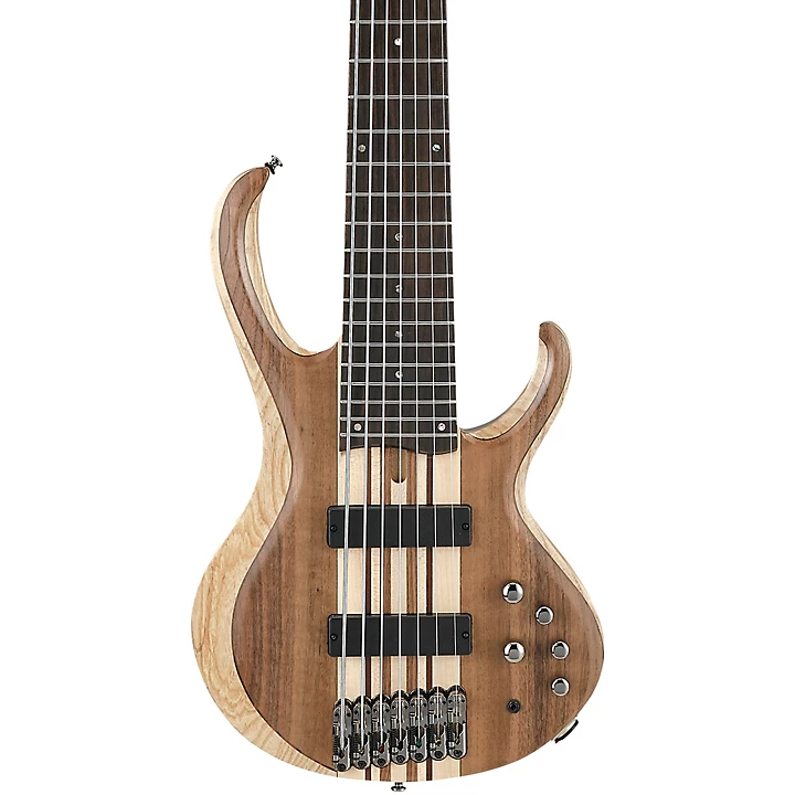 BTB747 7 String Electric Bass Guitar Low Gloss Natural