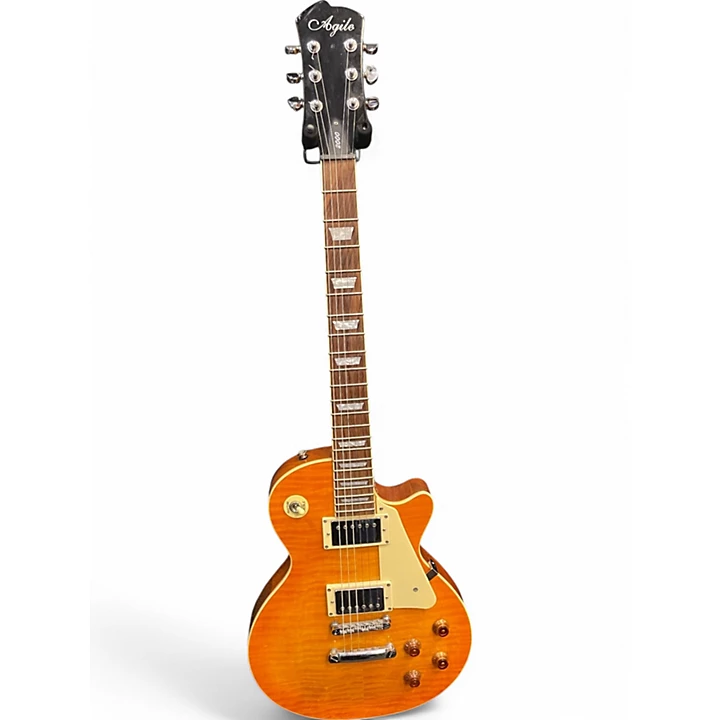 Agile Used Agile AL2000 Trans Amber Solid Body Electric Guitar.gc