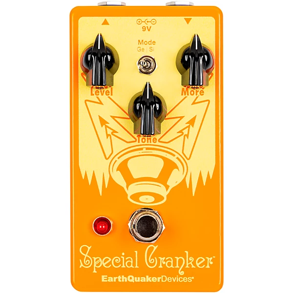 Special Cranker Overdrive Effects Pedal Orange and Yellow